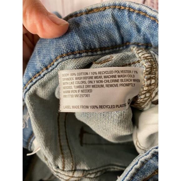Cat & Jack Slim Super Stretch Blue Jeans Girls Sz 6 - Picture 4 of 12